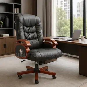Luxury Leather Director’S Office Chair – Orthopedic Support