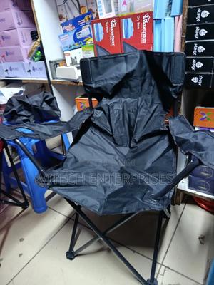 Camping Chair Foldable Black - thumbnail 2