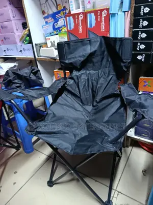 Camping Chair Foldable Black