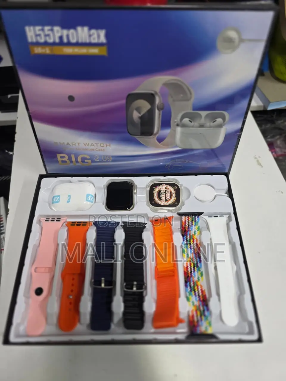 H55 Promax Smartwatch 2.09-inch Infinite Display With 10+1 Straps