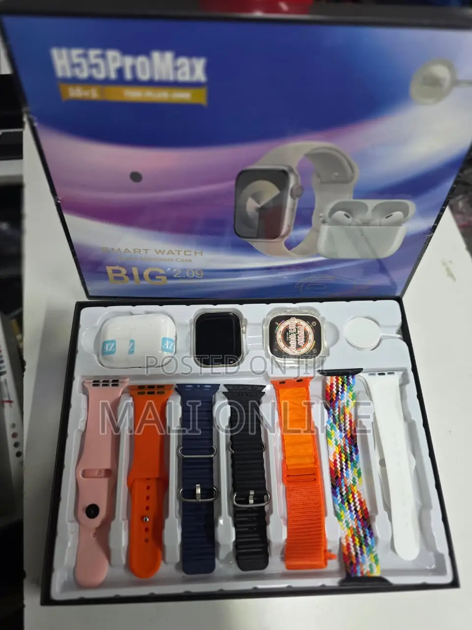 H55 Promax Smartwatch 2.09-inch Infinite Display With 10+1 Straps