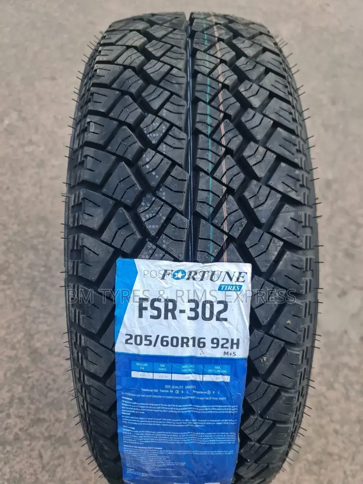 205 /60 R16 Fortune.