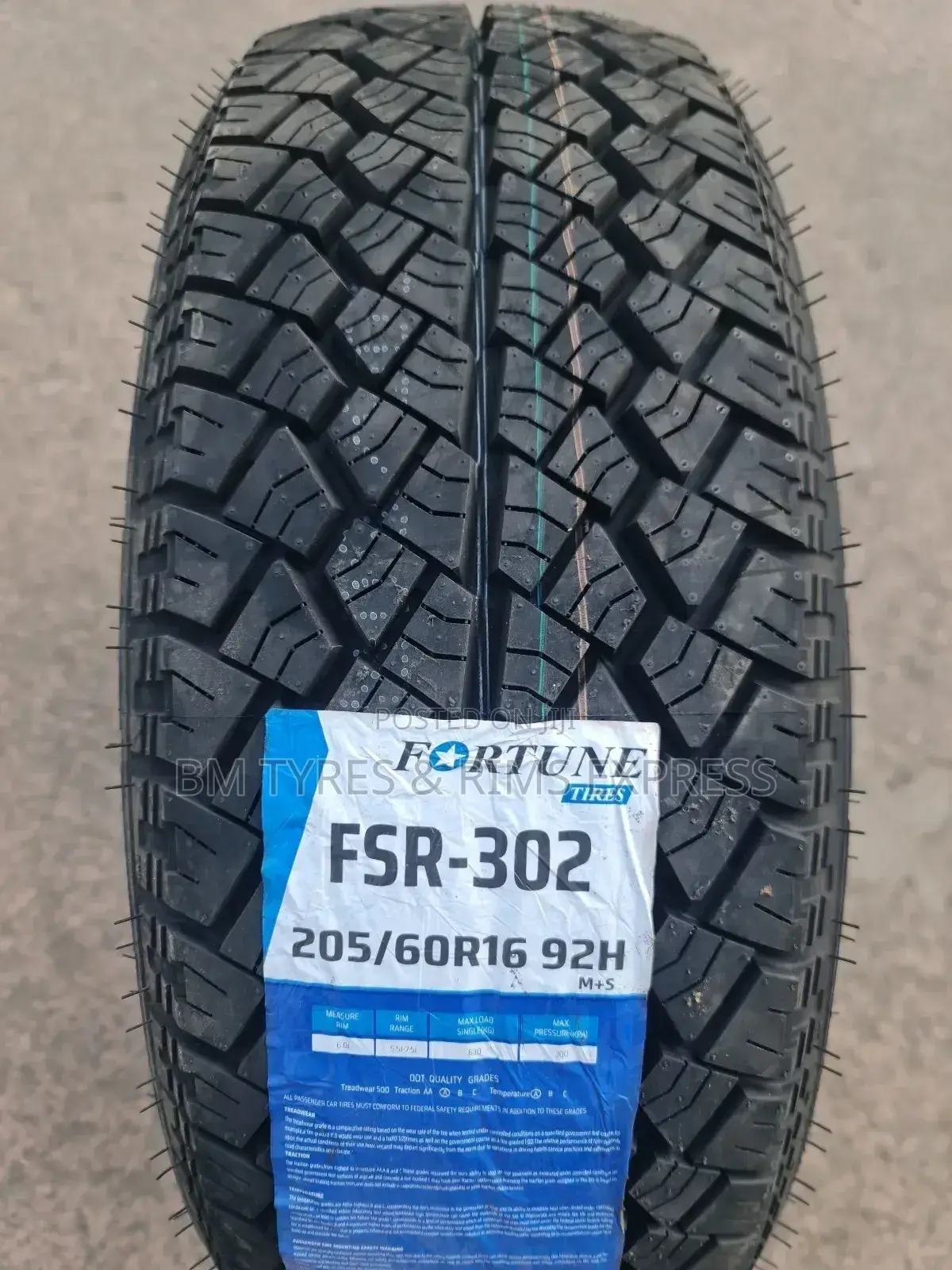 205 /60 R16 Fortune.