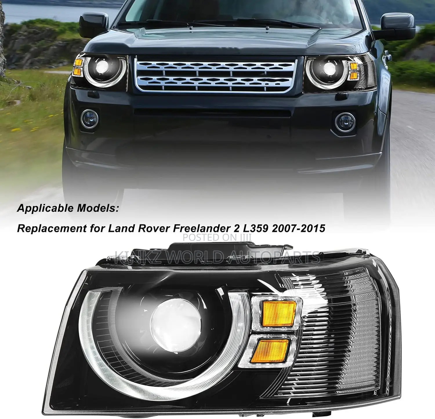 Land Rover Defender Freelander 2 Upgrade Led Headlight