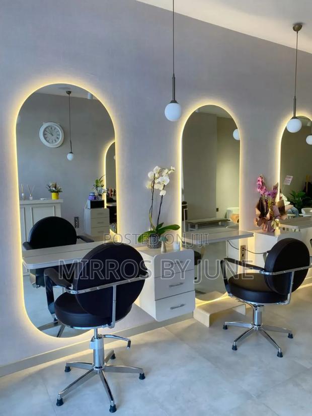 Full Length Salon / Barber Shop Mirror With Led Light