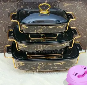 3pcs Chaffing Ceramic Dishes (3.5, 2.5,1.8ltrs)