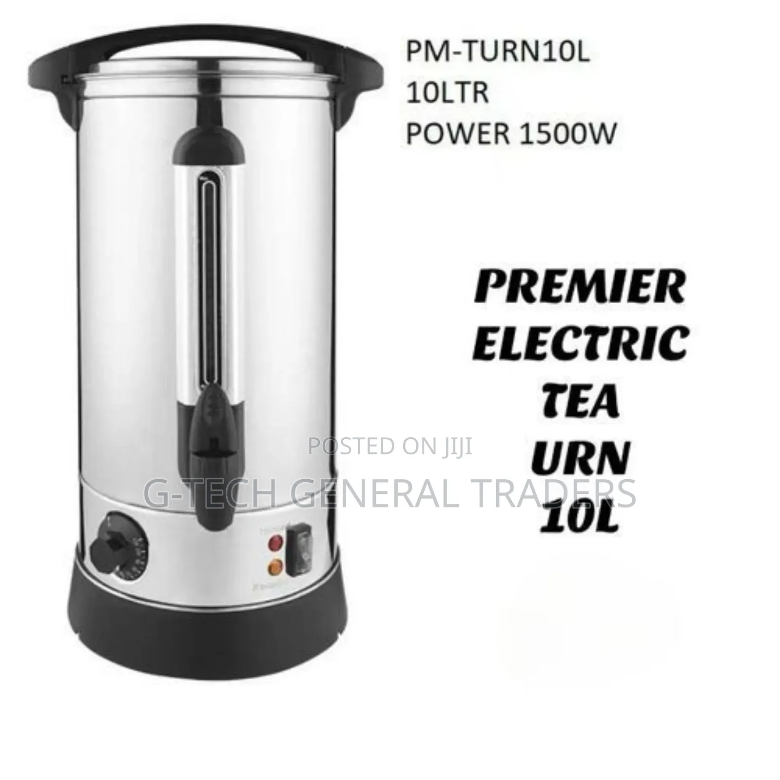 Premier 10l Stainless Steel 1500w Electric Tea Urn