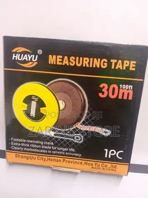 100ft or 30m Tape Measure Clearly Marked Scale With Reliable Accuracy