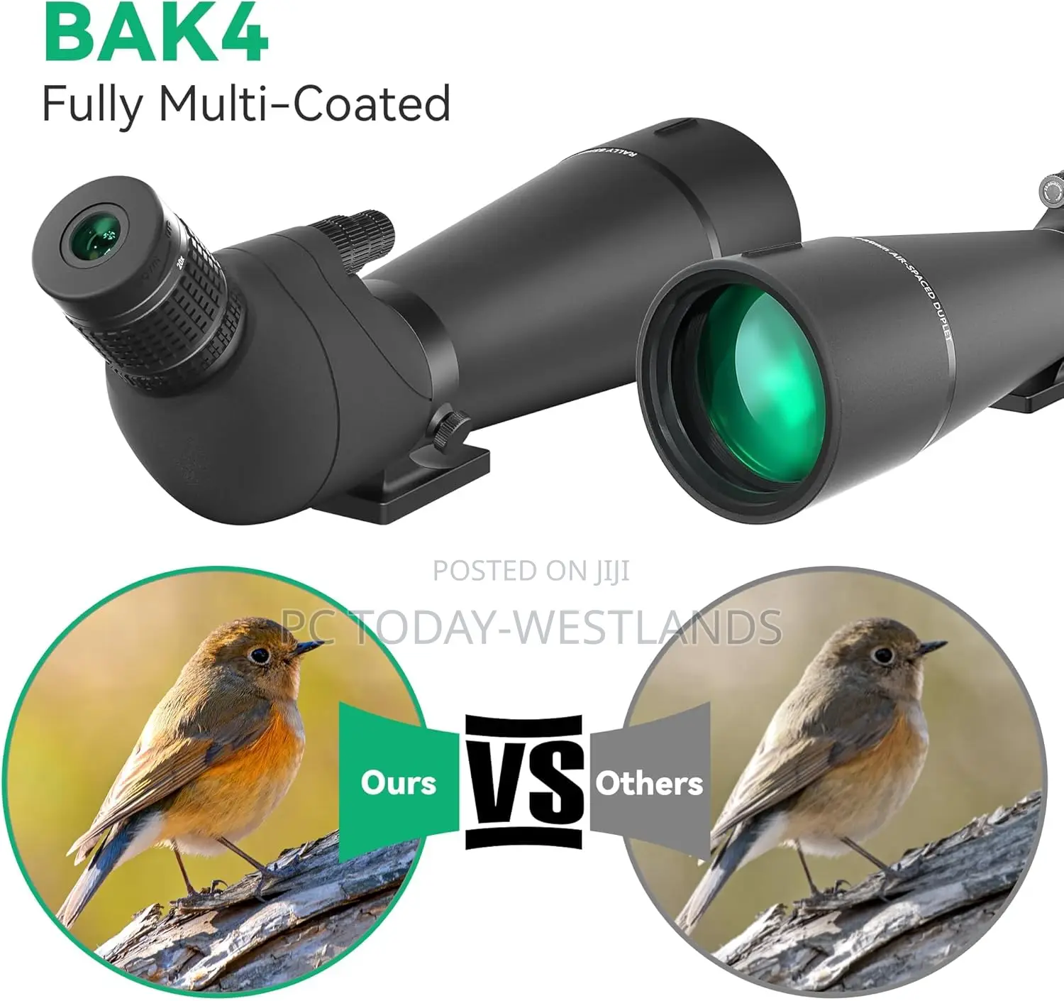Gosky 25-75x85 Spotting Scope - Waterproof Spotting Scope With Tripod