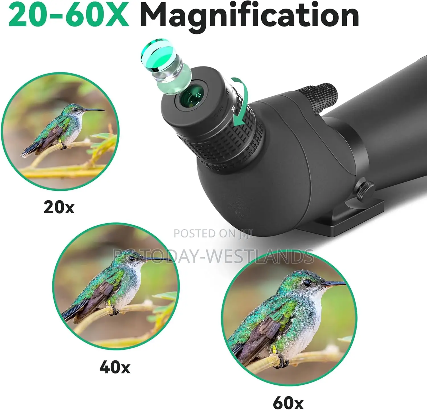 Gosky 25-75x85 Spotting Scope - Waterproof Spotting Scope With Tripod