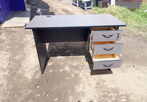 1.2 Grey Office Desk - main view