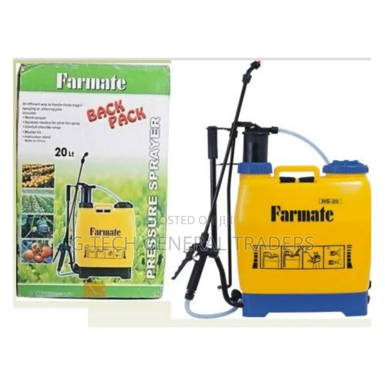Farmate 20l Heavy Duty Backpack Knapsack Sprayer