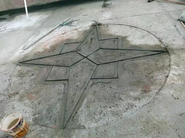 White Cement Terazzo Floor