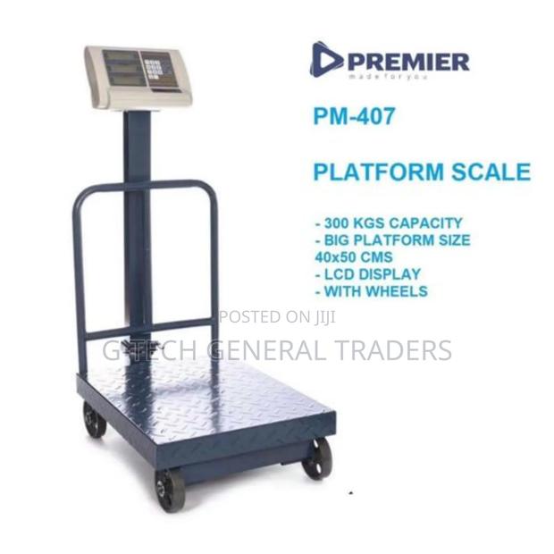 Premier Pm 407 300kg Commercial Platform Scale With Guard - main view