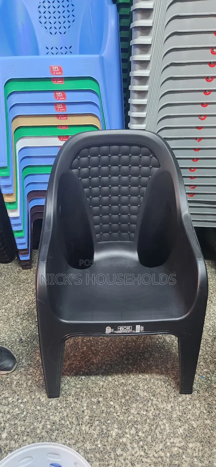 Black Plastic Chairs, Highback Plastic Chairs Available Now