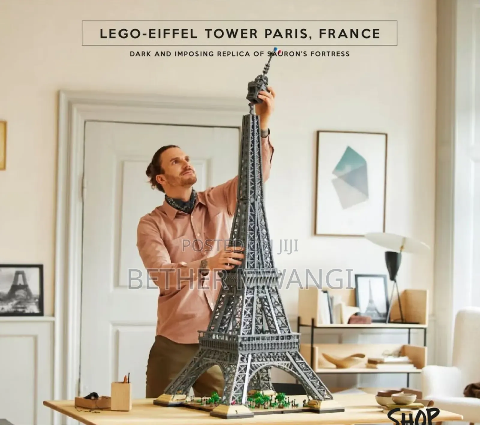 Lego - Eiffel Tower Paris, France in Kenya