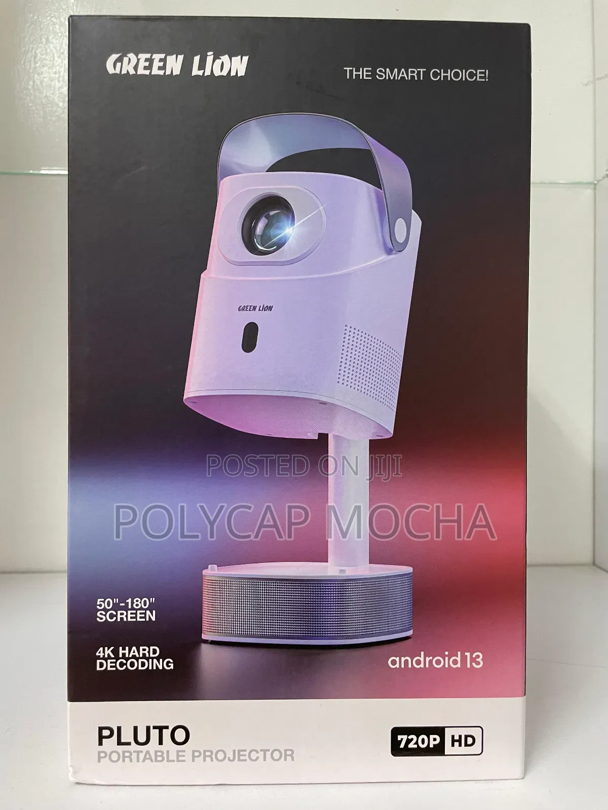 Green Lion Pluto Portable Projector – White