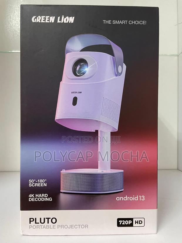 Green Lion Pluto Portable Projector – White - main view