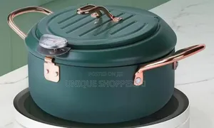Nordic Green 3.4l Frying Pot With Thermometer and Oil Drain Grill