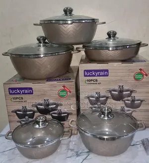 Luckyrain Granite Medium Gauge Cooking Pots