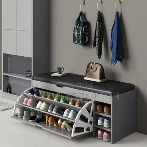 Bucket Flip Shoe Cabinet With Changing Stool