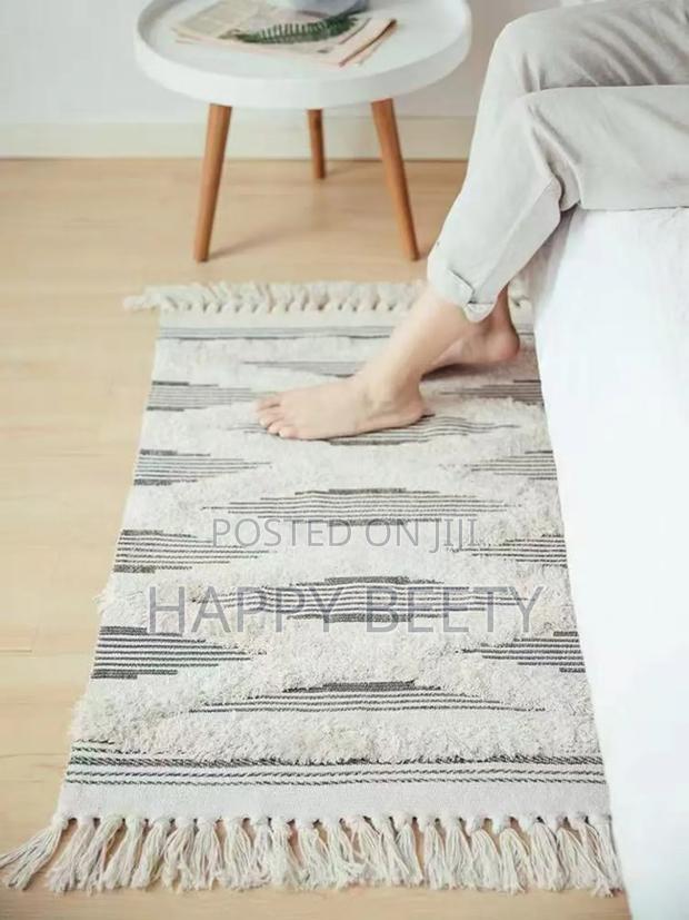Bohemian Nordic Style Bedroom Rug With Tassel