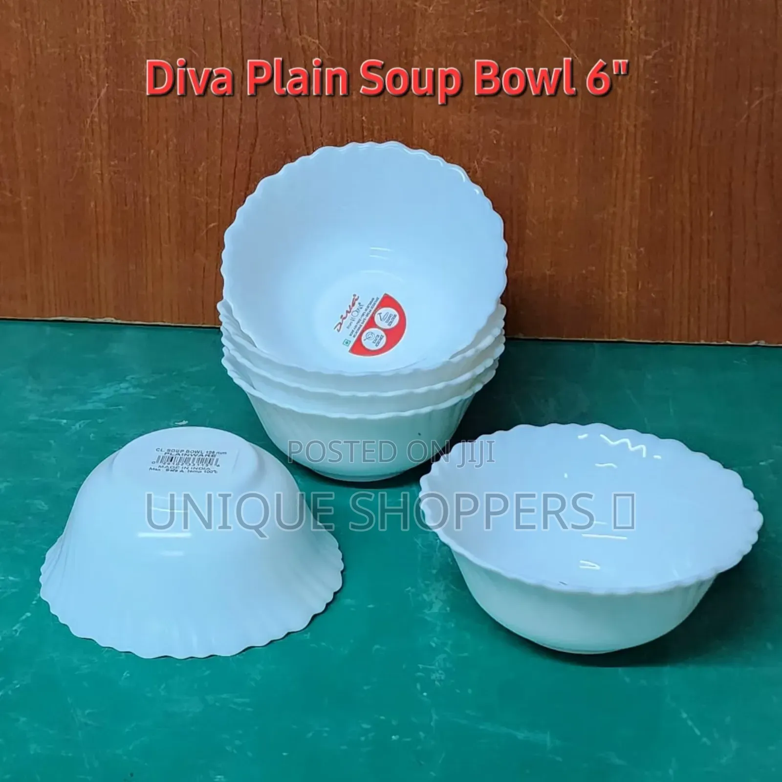 Diva Plain Soup Bowls – 5” 