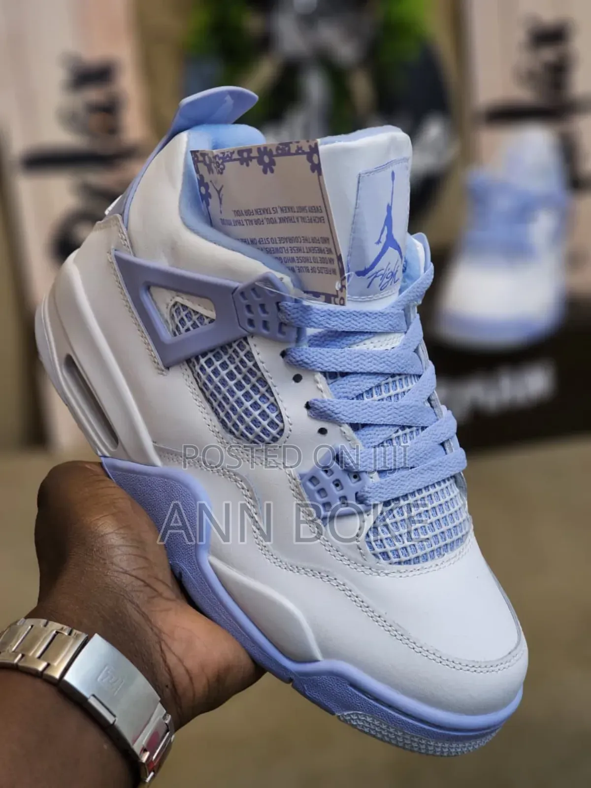 Air Jordan 4's Wet Cement Sizes 36,37,38,39,40,41,42,43,44,45