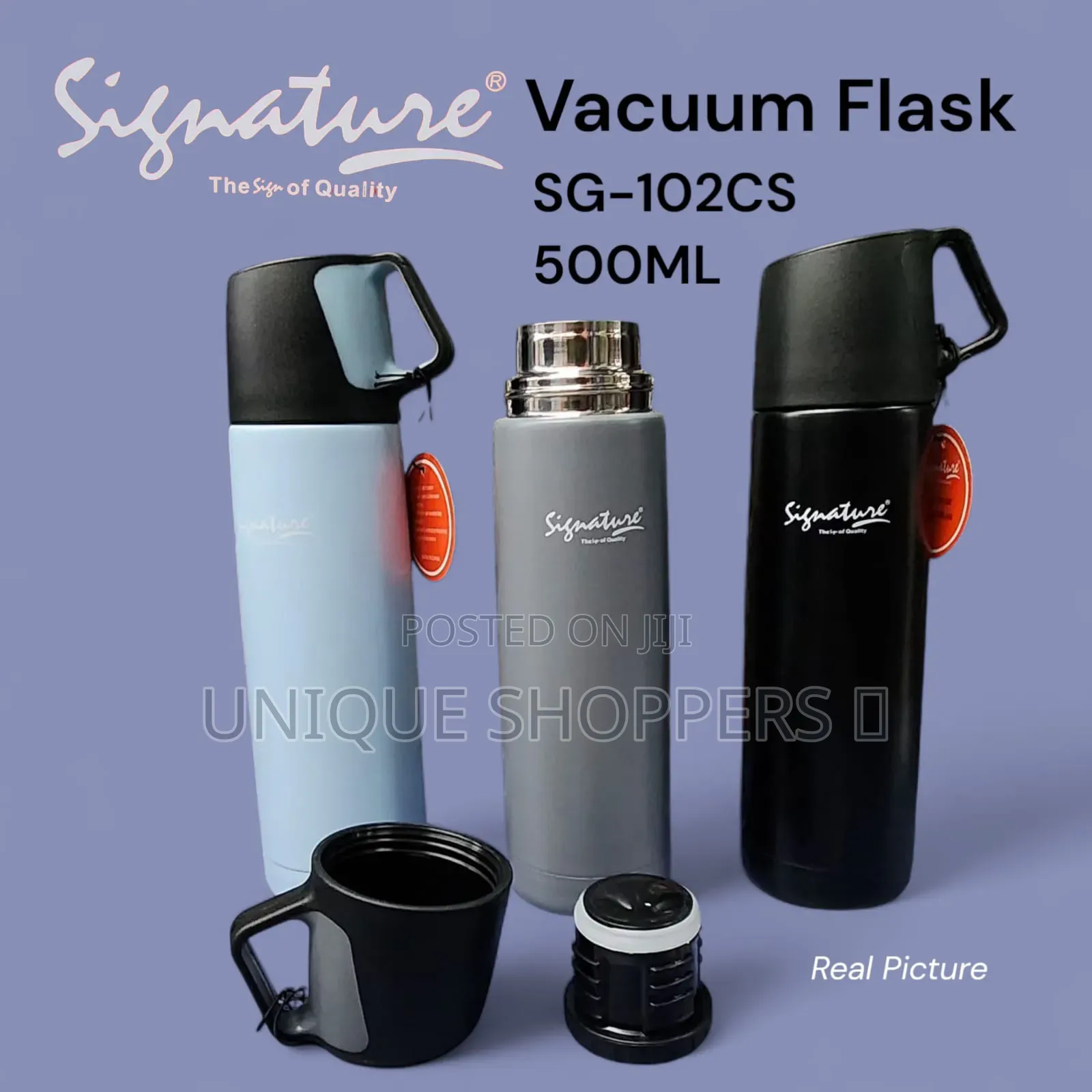 Sg102cs; Signature Stainless Steel Vacuum Flask 500ml
