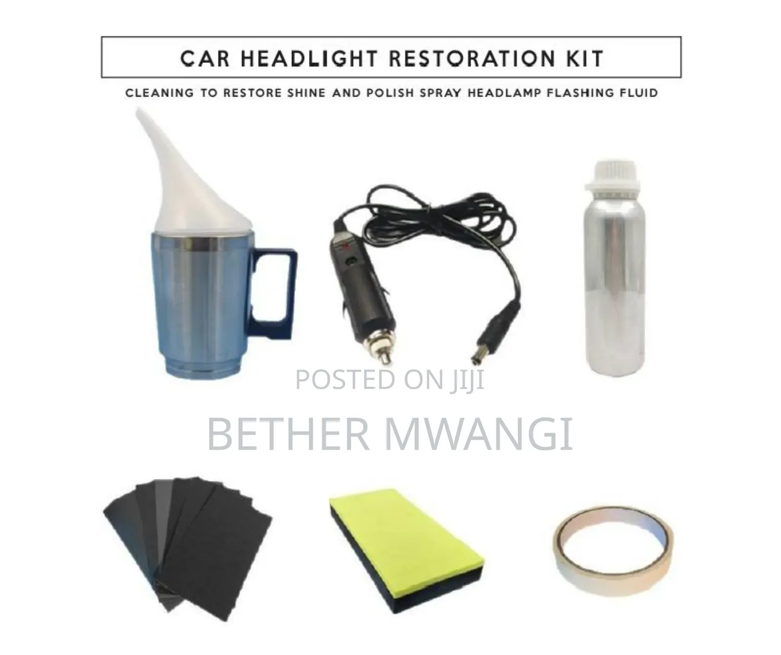 Car Headlight Restoration Kit in Kenya