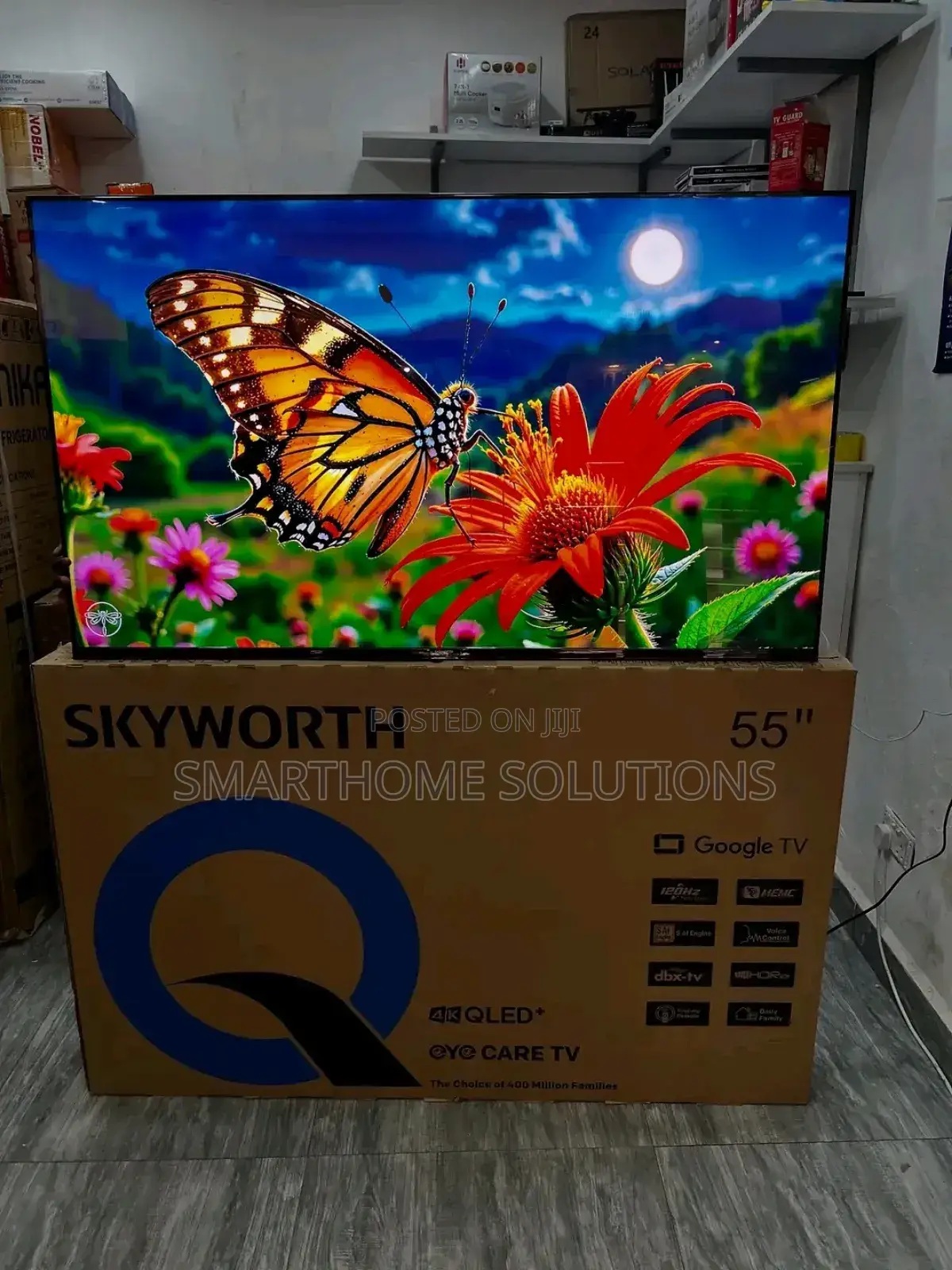 Skyworth 55" Qled Smart Tv,Google Os-Netflix