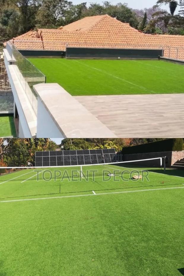 40mm Soft Greens Grass Goals Football Pitch and Rooftopartificialgrass