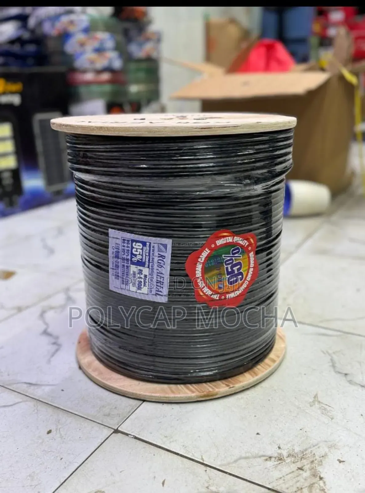 305m Coaxial Astel Rg6 / Aerial Cable With No Power