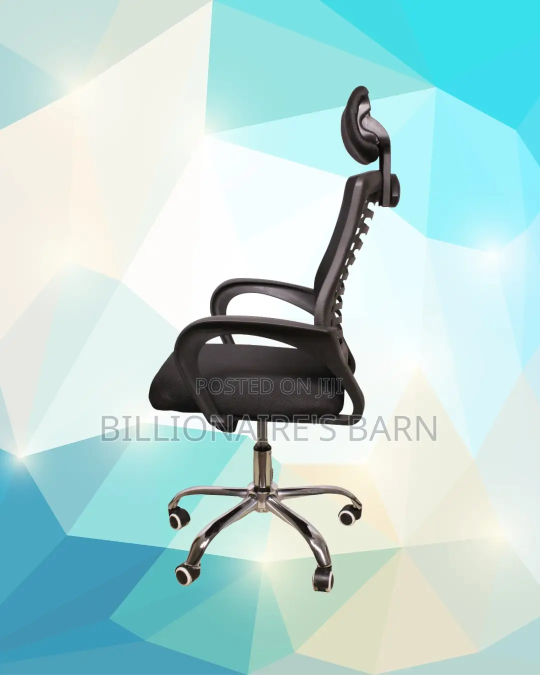 Minimal Secretarial Mesh Chair | Steel Frame