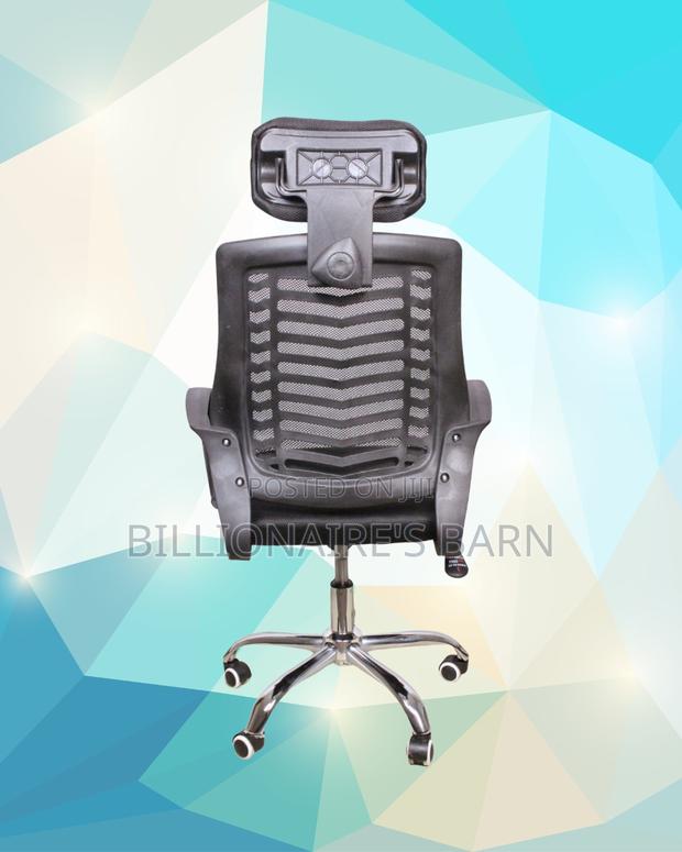 Minimal Secretarial Mesh Chair | Steel Frame - thumbnail 3