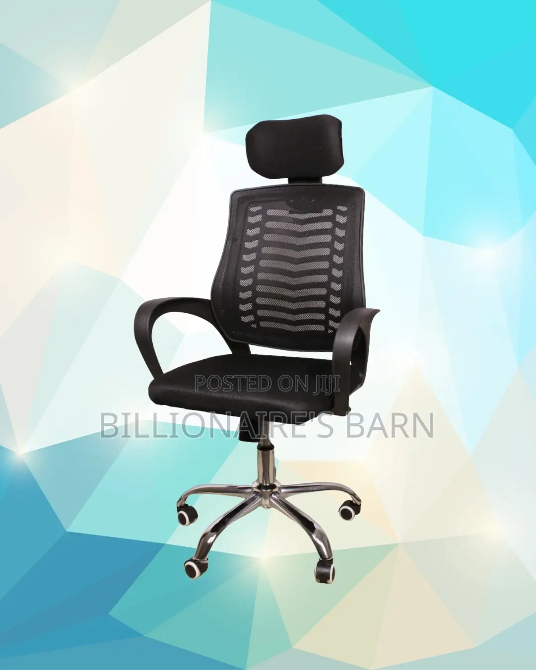 Minimal Secretarial Mesh Chair | Steel Frame