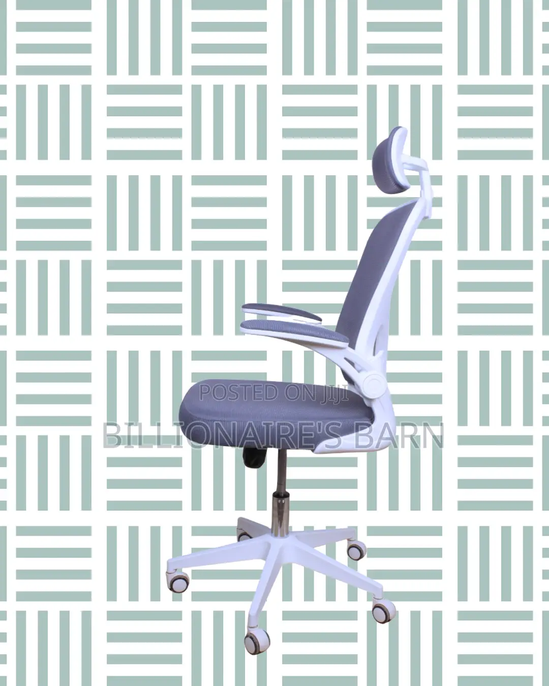 Ergonomic White Ergonomic Office Chair | Tilt Lock Mechanism