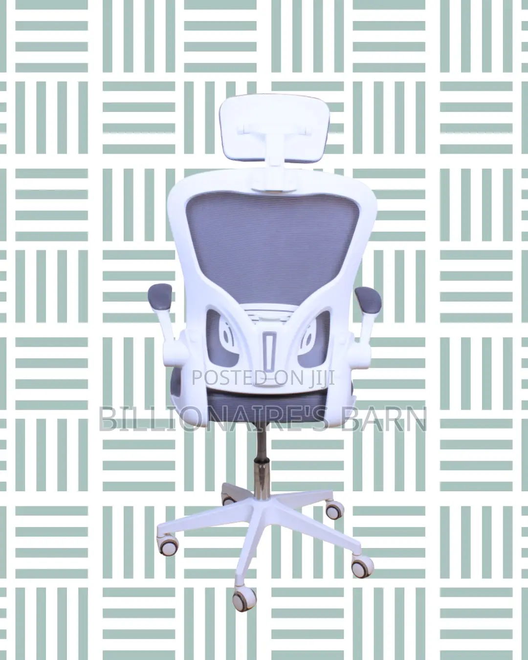 Ergonomic White Ergonomic Office Chair | Tilt Lock Mechanism