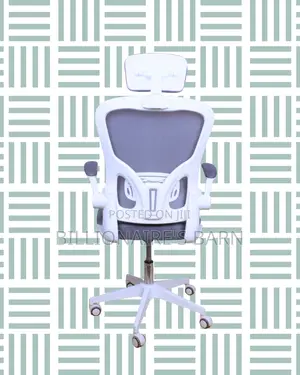 Ergonomic White Ergonomic Office Chair | Tilt Lock Mechanism