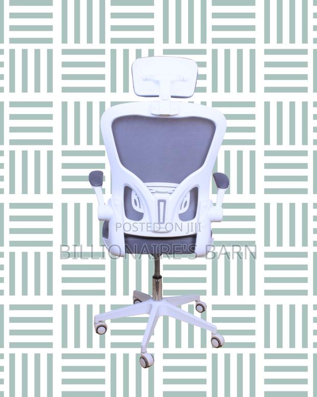 Ergonomic White Ergonomic Office Chair | Tilt Lock Mechanism - thumbnail 2