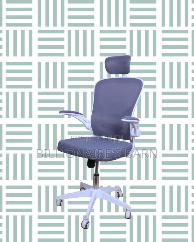 Ergonomic White Ergonomic Office Chair | Tilt Lock Mechanism - thumbnail 3