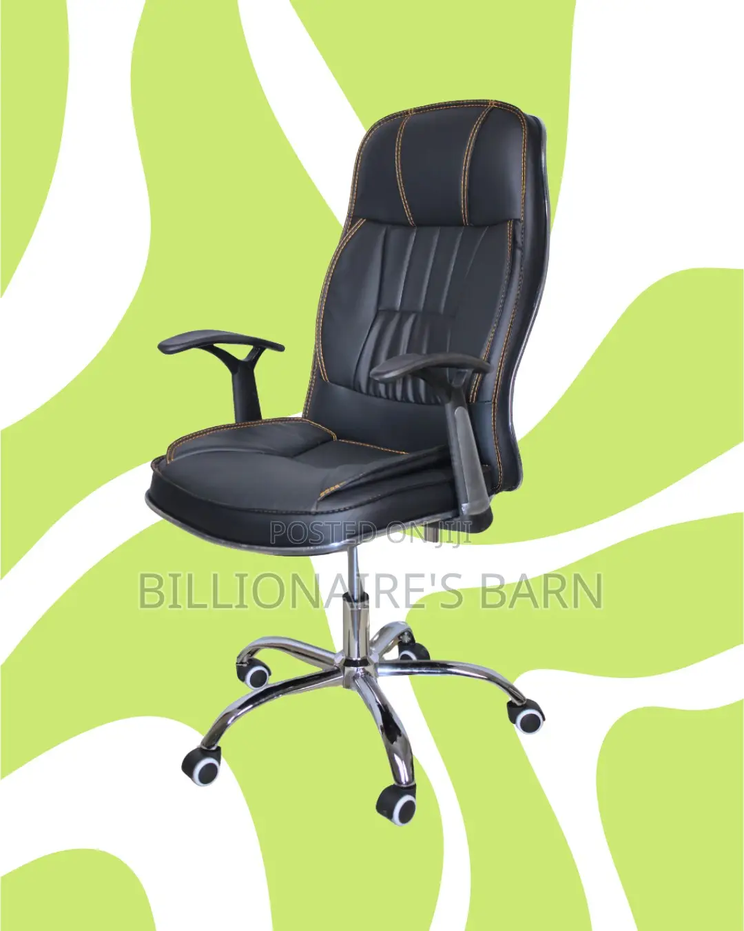 Ergonomic Executive Leather Office Chair | Tilt Lock Mechanism