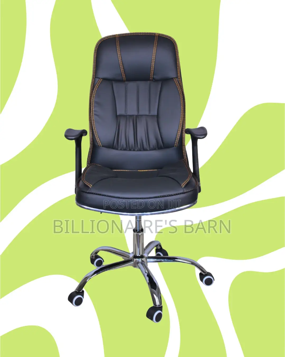 Ergonomic Executive Leather Office Chair | Tilt Lock Mechanism