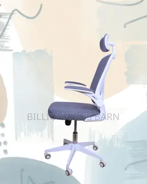 Modern White Ergonomic Office Chair | Nylon Castors
