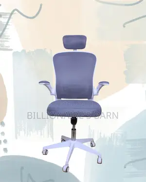 Modern White Ergonomic Office Chair | Nylon Castors