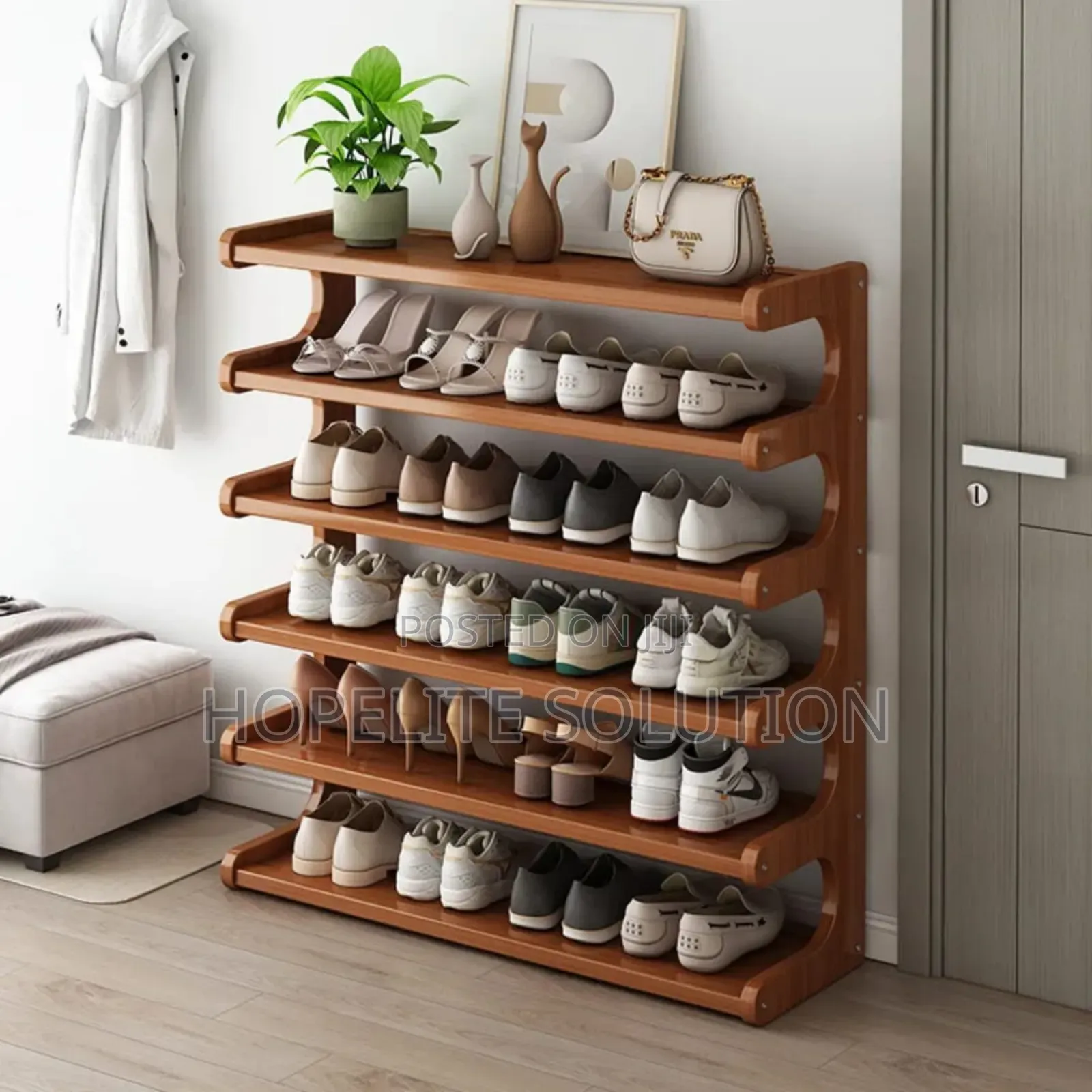 6 Layer Bamboo Shoe Rack