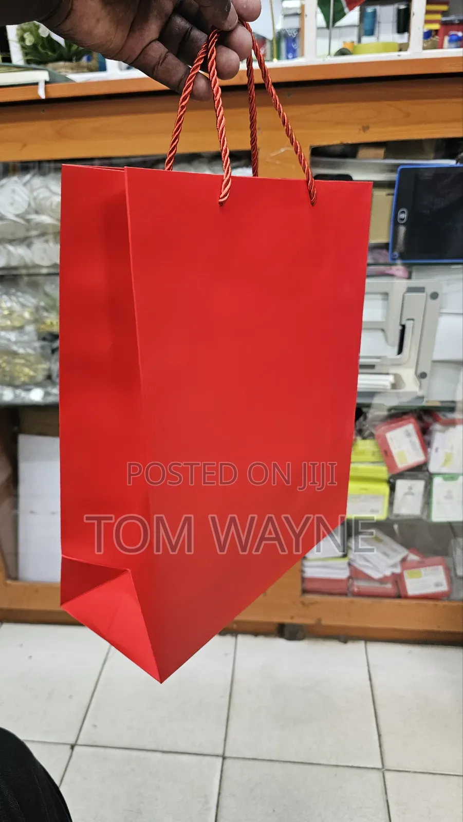 Red Laminated Gift Bags A4 Size