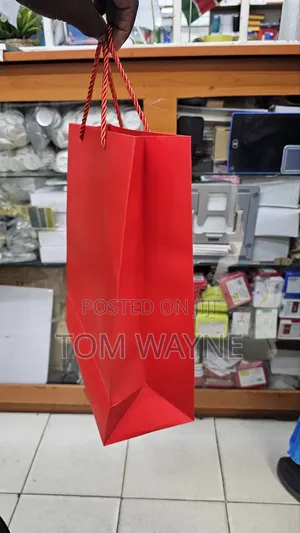 Red Laminated Gift Bags A4 Size