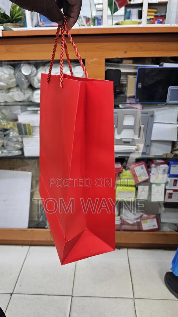 Red Laminated Gift Bags A4 Size - thumbnail 2