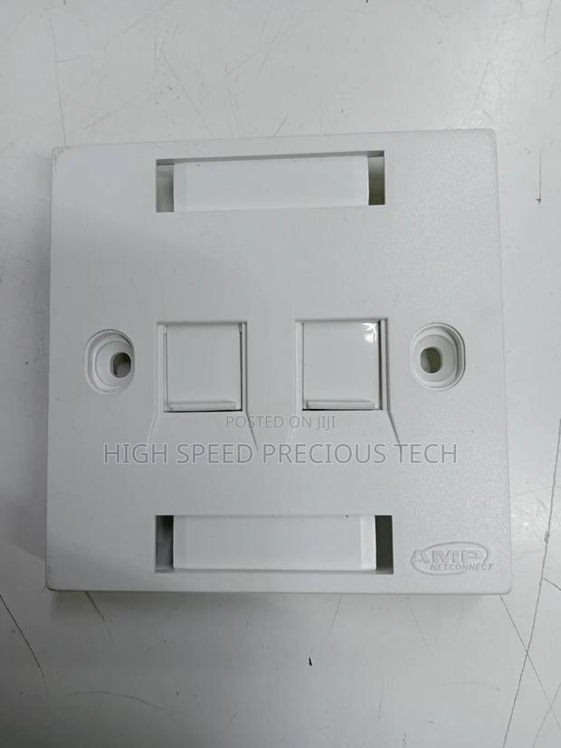 Network Faceplate and Modules Cat6 Dual - main view
